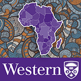 Western University logo with stylized Africa graphic